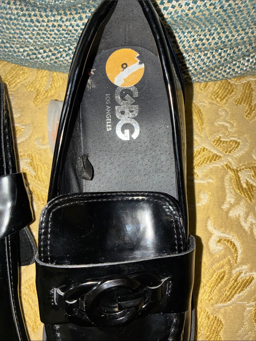 GBG Los Angeles  Black Patent Slip-On Loafers